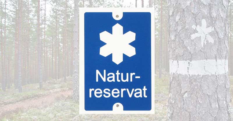Naturreservat- vit stjärna